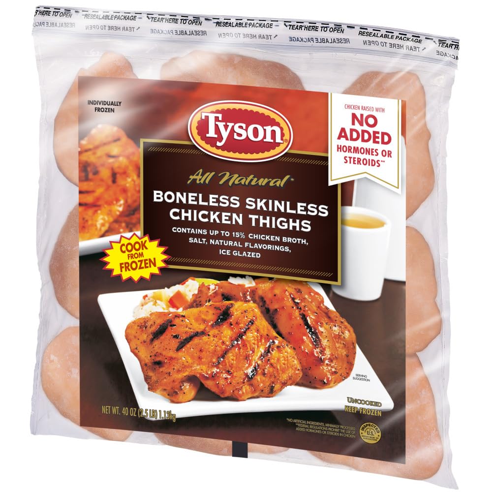 Tyson Boneless Skinless Chicken Thighs, 2.5 lb. (Frozen)