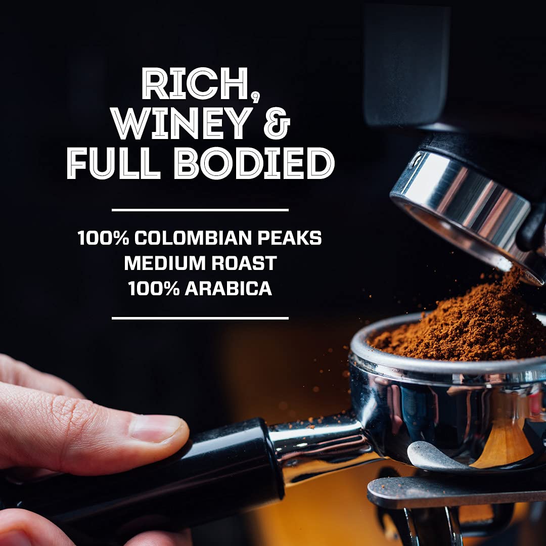 Eight OClock Coffee Whole Bean, 100% Colombian Peaks, Medium Roast, 11 Oz, Kosher Certified