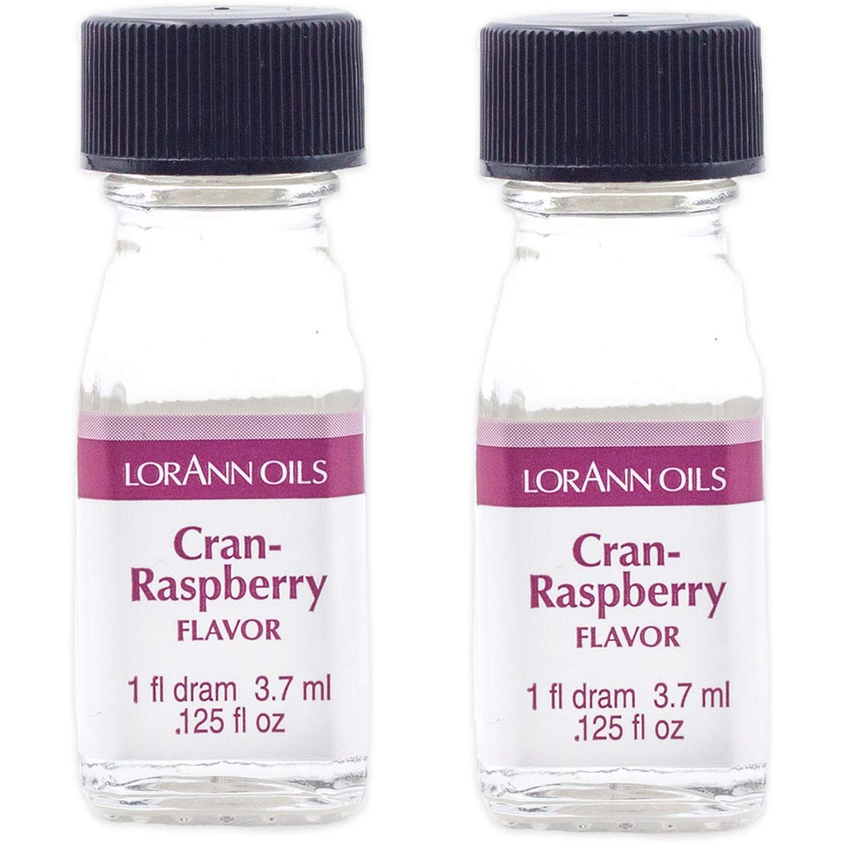 LorAnn Cran-Raspberry SS Flavor, 1 dram bottle (.0125 fl oz - 3.7ml - 1 teaspoon) - 2 Pack