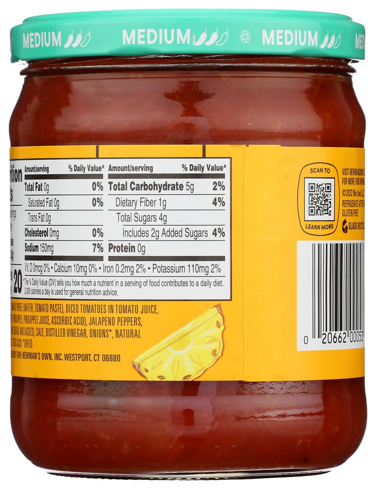 Newmans Own Salsa Pineapple (Pack of 3)
