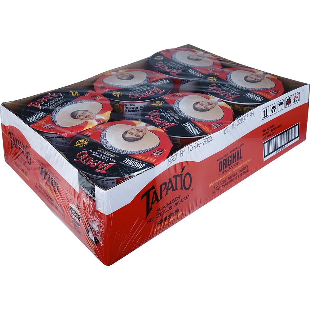 Tapatio Ramen Noodle Soup Big Bowl 105G, Original (Bulk Case Of 6)