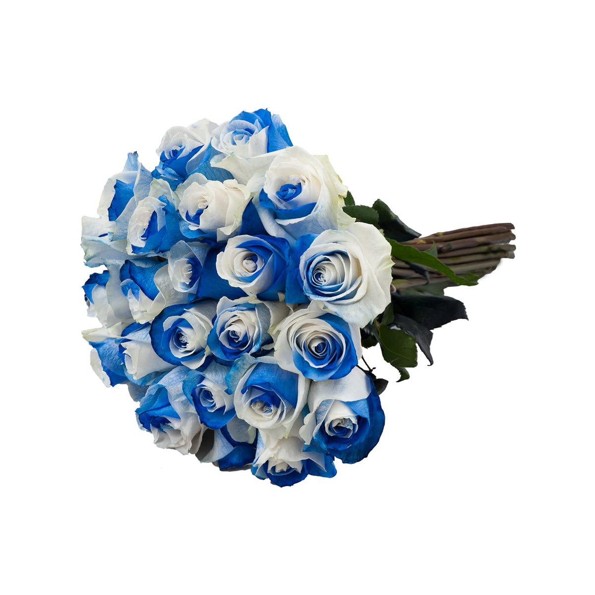 Bloomingmore | Floral Arrangements | Blue And White Roses | 75 Stems - 20 In | Home, Office, Wedding Decor, Diy, Party Event, Ho