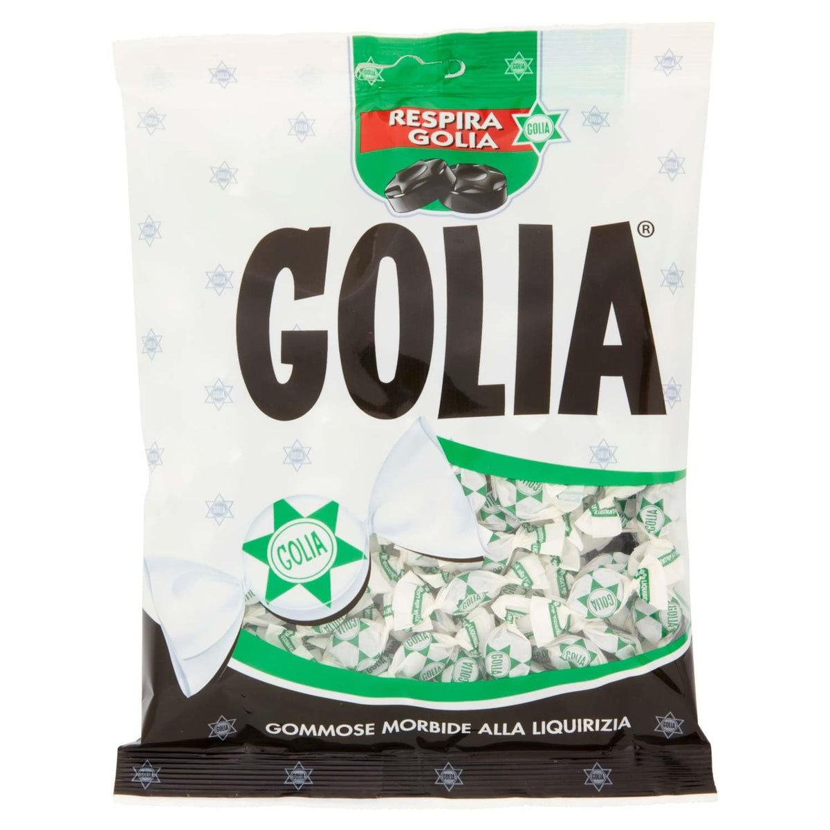 Italian Licorice Candy - Italian Black Licorice Gummies - Italian Candy Individually Wrapped (5.64 Oz | 160 G) Golia Candy