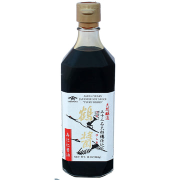 Yamaroku Shoyu Soy Sauce - Pure Artisan Dark Sweet, Barrel Aged, 4 Year, 18oz (2 Pack), Model M-X-579