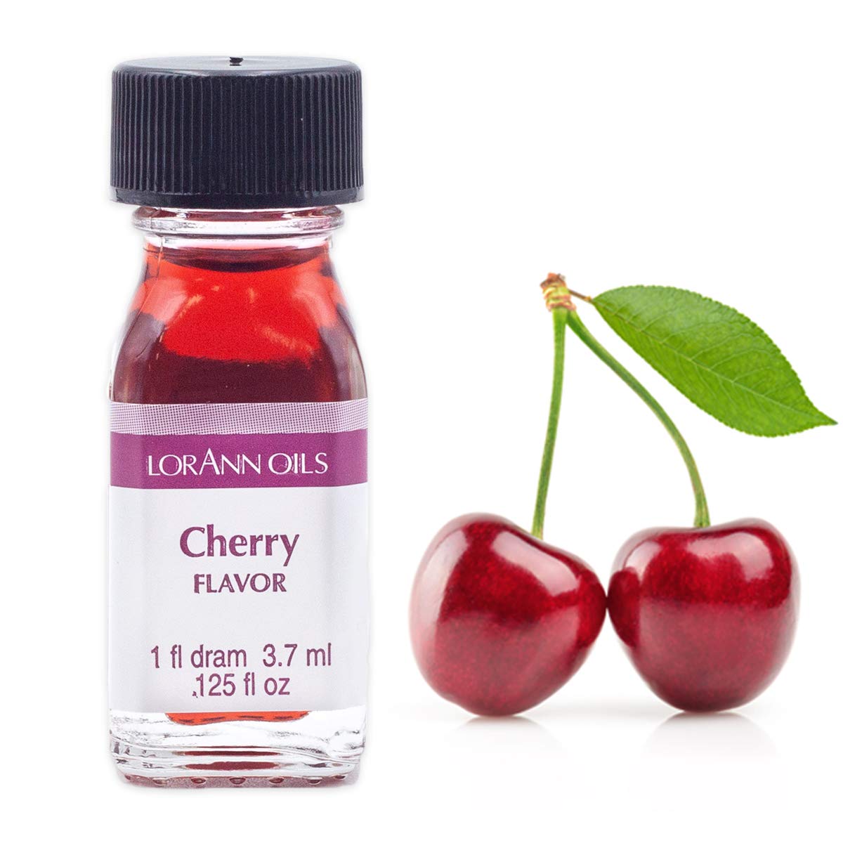 Lorann Cherry Ss Flavor, 1 Dram Bottle (.0125 Fl Oz - 3.7Ml - 1 Teaspoon)