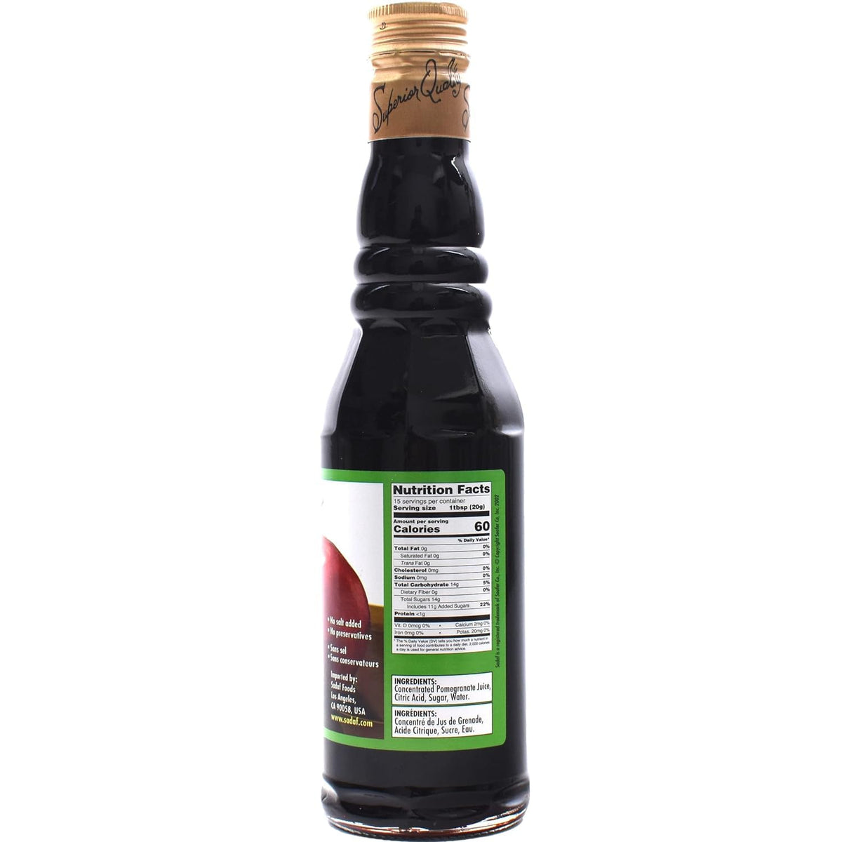 Sadaf Pomegranate Sour Paste - Pomegranate Molasses - Dark Red Syrup - 10 Fl Oz (3 Pack)