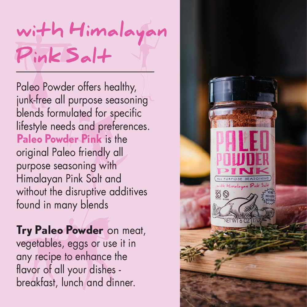Paleo Powder All Purpose Seasoning with Himalayan Pink Salt, Gluten Free, 24 oz.