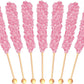 Buffalo Bills It’S A Girl Light Pink Rock Candy On A Stick (36-Ct Tub Wrapped Rock Candy Sticks)