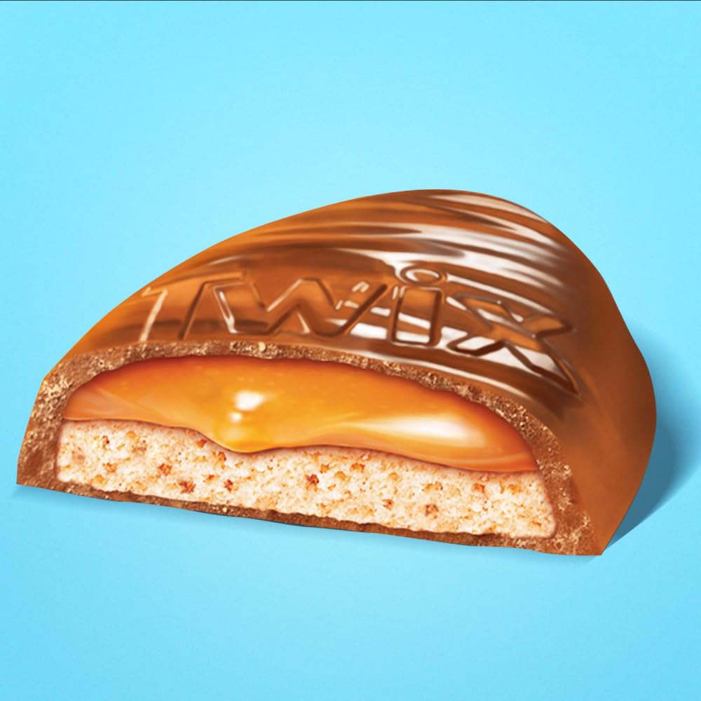 Twix Eggs Milk Chocolate Caramel Candy Bars Easter Basket Stuffers, 6 Ct Pack