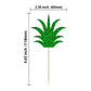 Gyufise 36Pcs Pineapple Cupcake Toppers Donut Cake Toppers Pineapple Cute Cupcake Picks For Summer Luau Tropical Hawaiian Party Cake Decorations