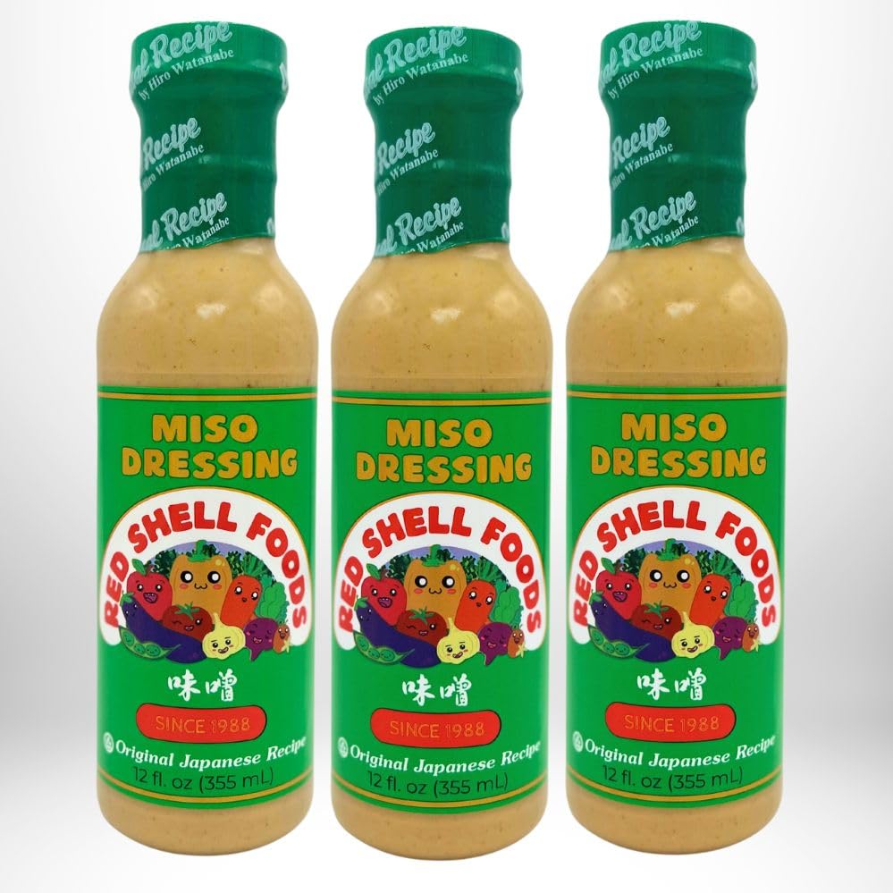 Red Shell Miso Dressing - 12 Fl. oz (Pack of 3)