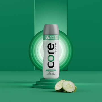 CORE Hydration+ Calm Cucumber Essence Nutrient Water, 23.9 Fl Oz, Pack of 12, Clear
