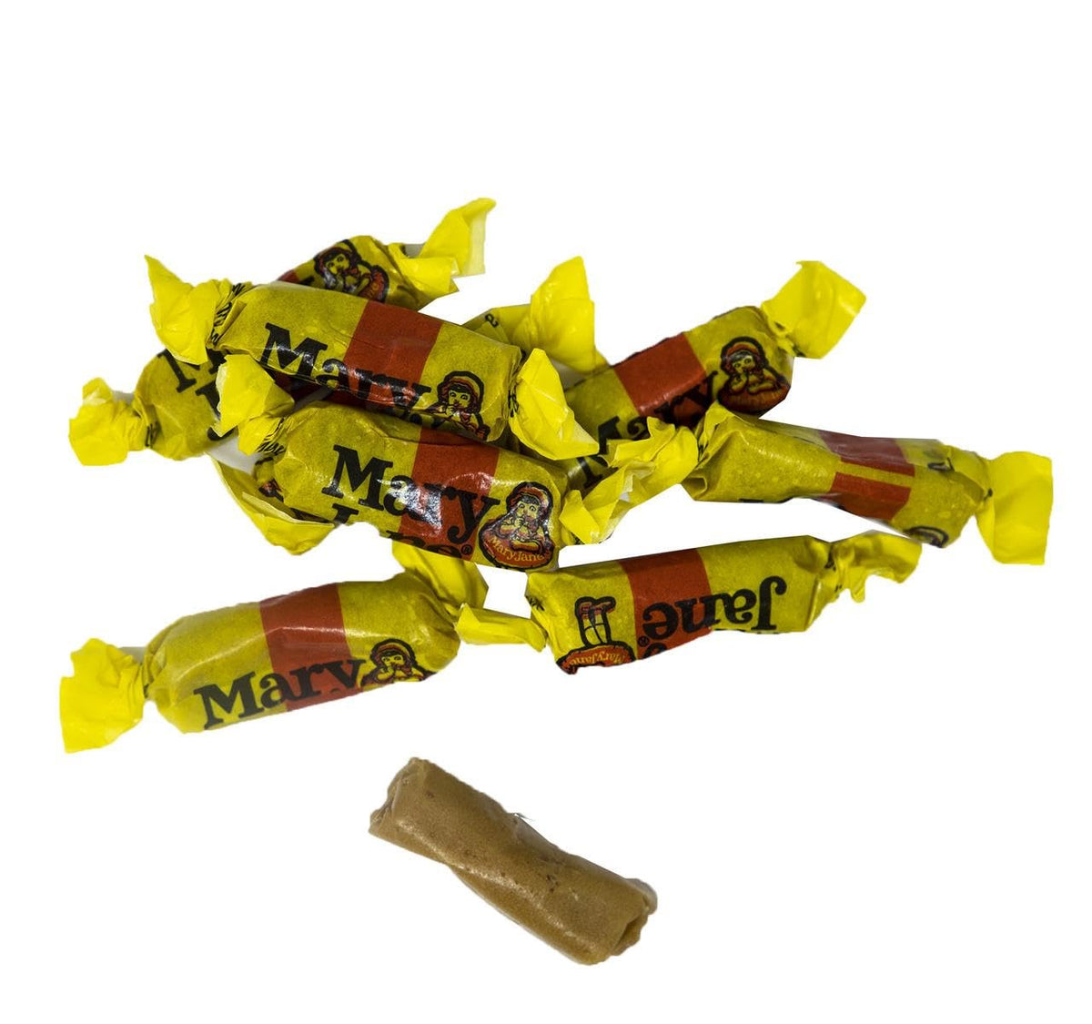 YANKEETRADERS Classic Peanut & Molasses Bite sized Candy, Mary Janes, 2 Pound, Bite Sized