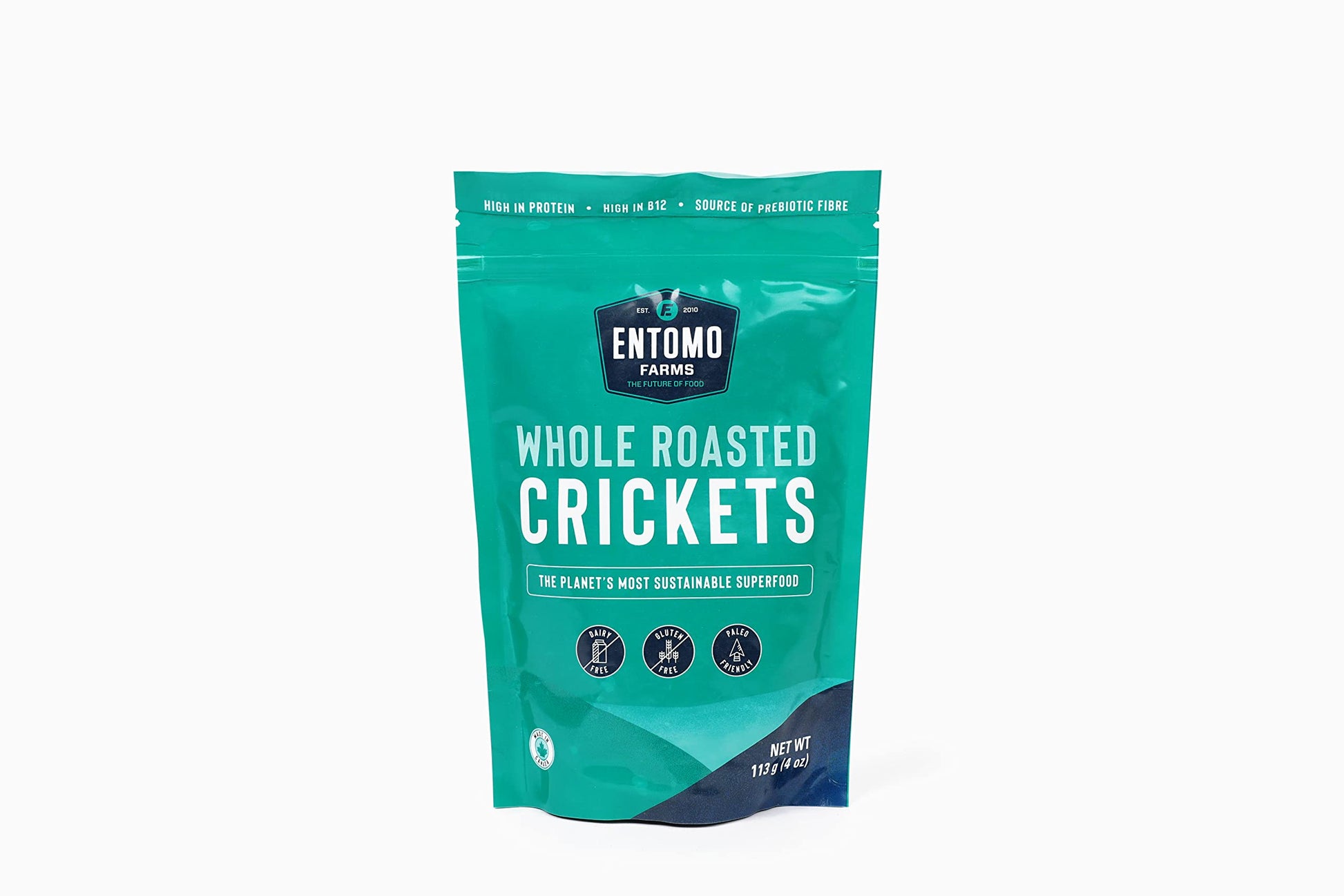Whole Roasted Crickets - Canadian Raised - 113 Grams