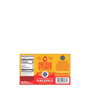 Chelsea Fire Wicked Hot Pineapple Hot Sauce – Sweet And Spicy Tropical Heat, Gourmet Hot Sauce With Fresh Pineapple Flavor – Perfect For Grilling, Marinades, And Dipping – 5 Fl Oz Bottle