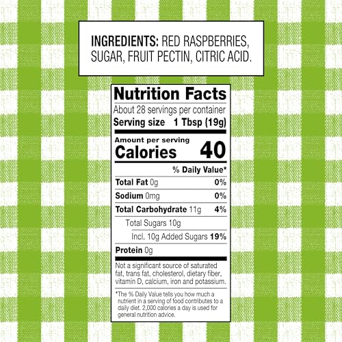 Smucker'S Natural Red Raspberry Squeezable Fruit Spread, 19 Ounces (Pack Of 12)