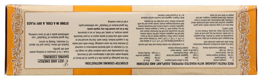 Tinkyada Organic Lasagna Brown Rice Pasta (3X10 Oz.)