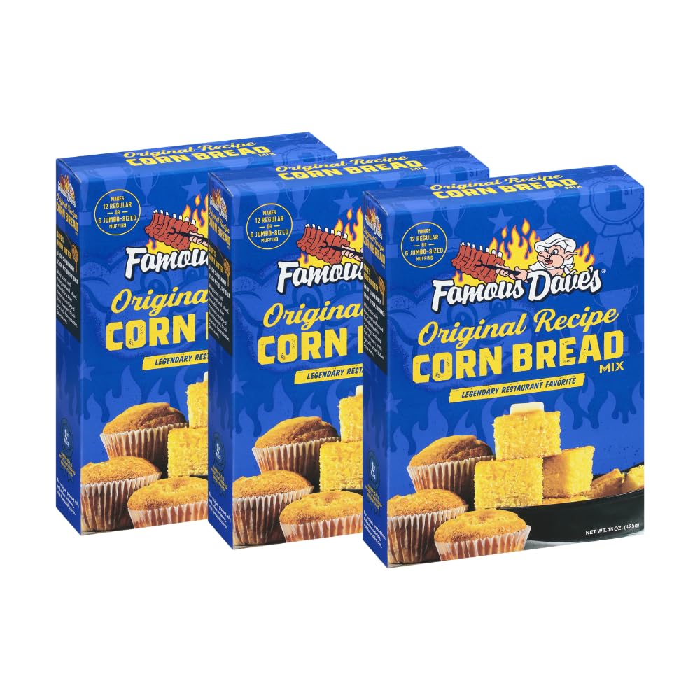 Famous Dave's - 3 pck Original Recipe Corn Bread Mix (45 oz.)