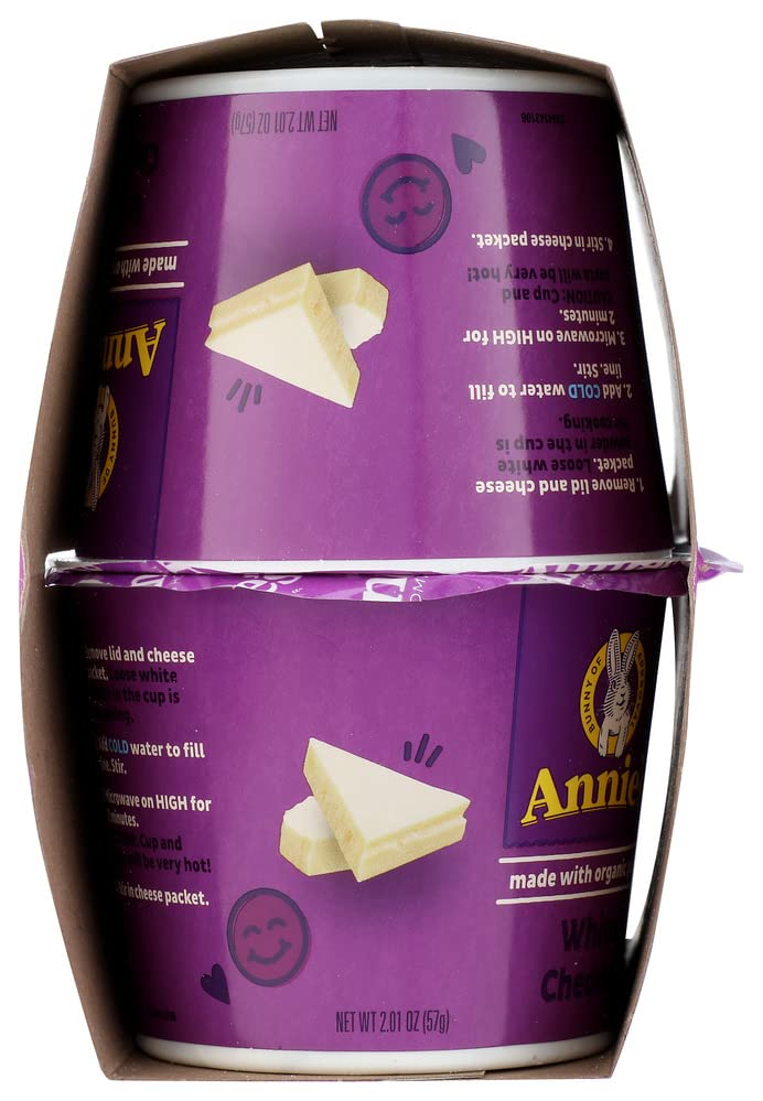 AnnieS Homegrown  Mac Cheese White Cheddar 4 Pack  8.04 Ounce
