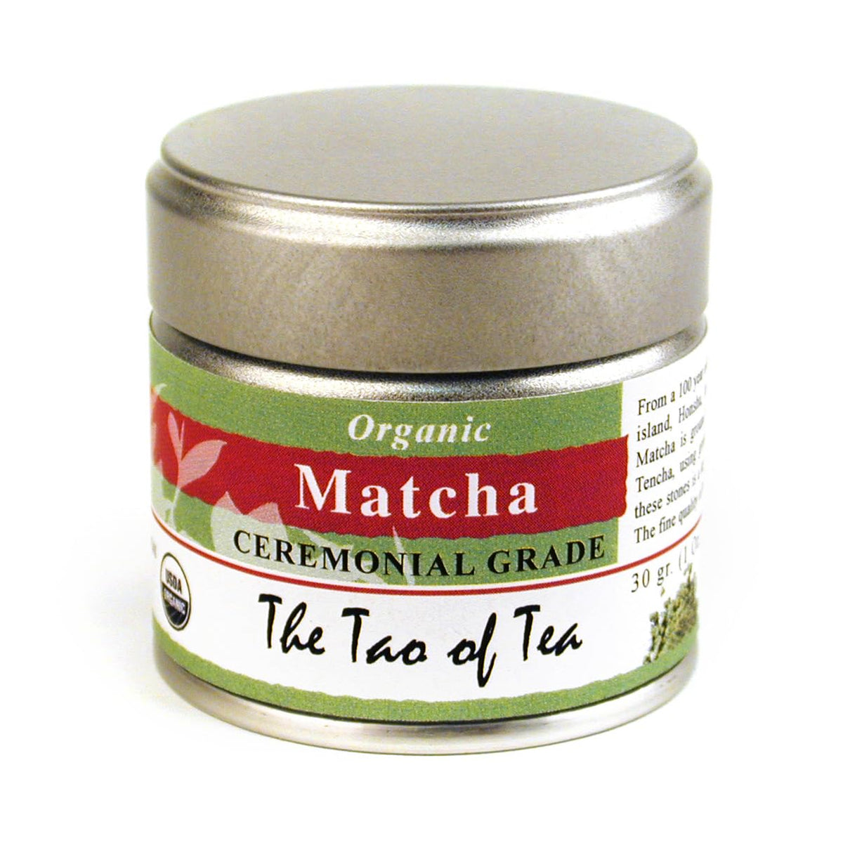The Tao of Tea, Ceremonial Grade Matcha, 1 Ounce Tin