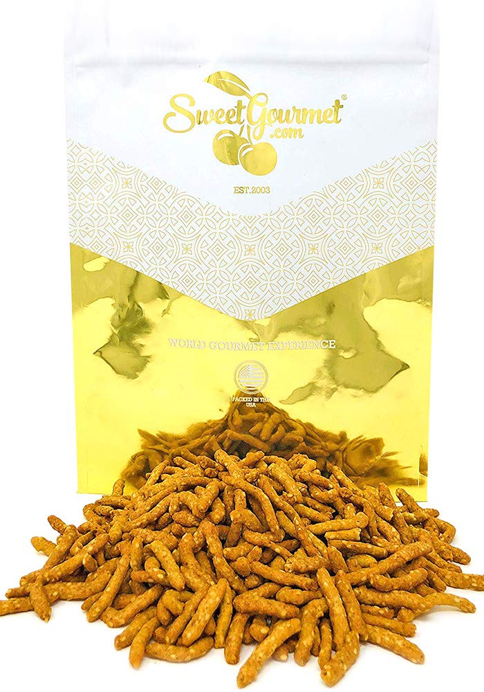 Sweetgourmet Narrow Salted Sesame Sticks | 2 Pounds