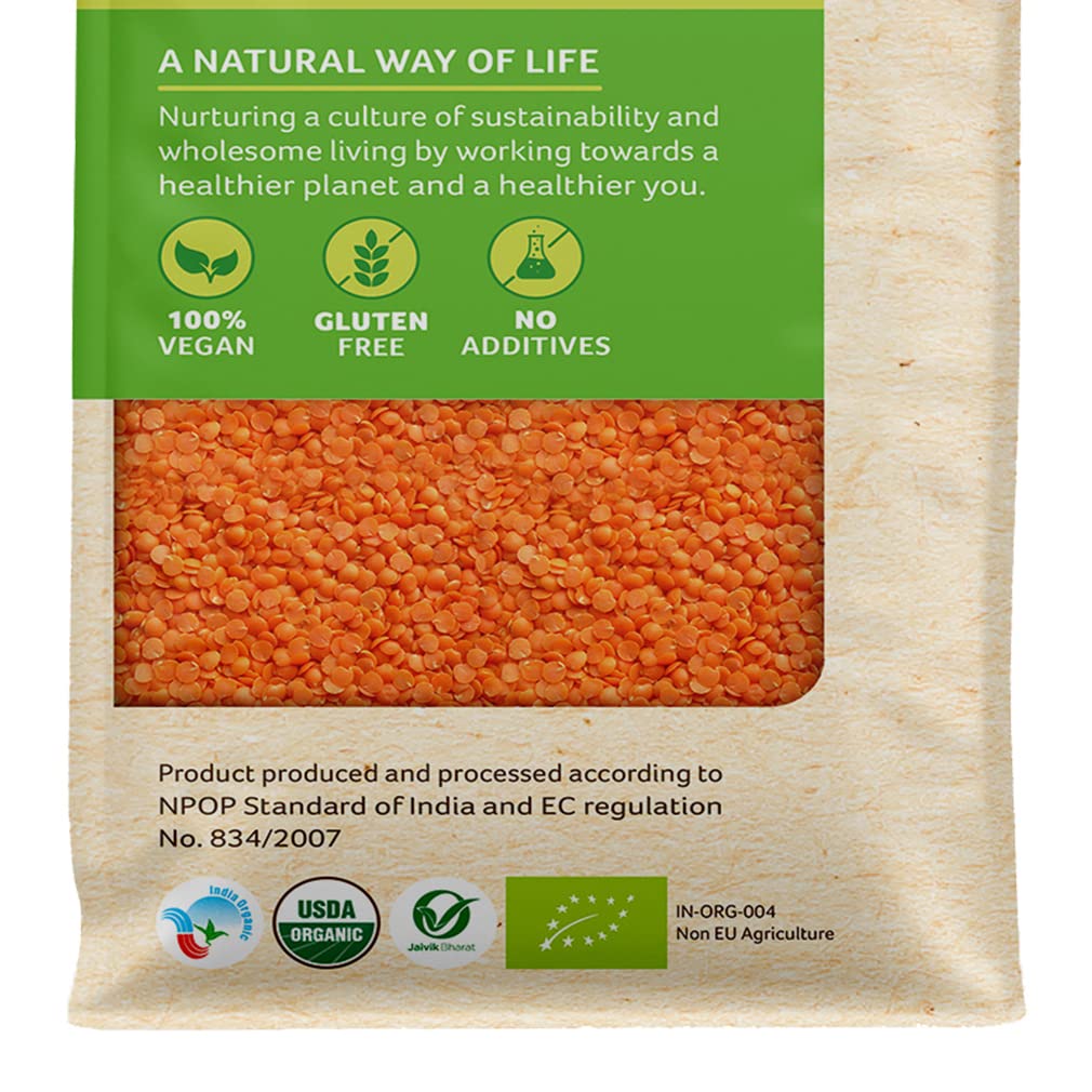 Organic Tattva Masoor Malka Split, 1Kg