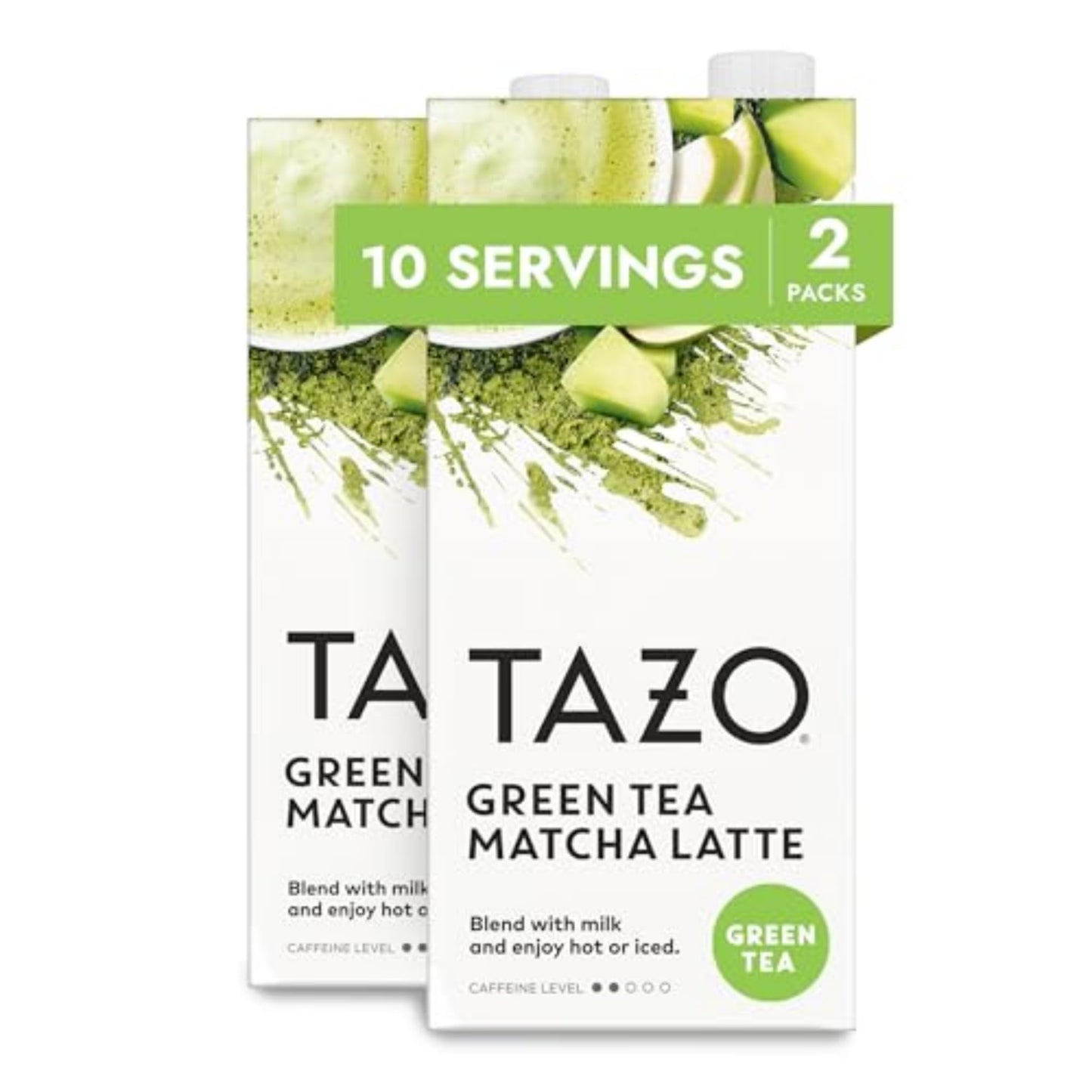 TAZO Green Tea Matcha Latte Concentrate, Sweetened with Honeydew Melon & Tropical Fruit, 32 Fl Oz (Pack of 2)