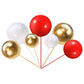 Rssta i Mini Balloon Cake Topper Set, 30 PCS Foam Pearl Balls, Red Gold White, Model XM237