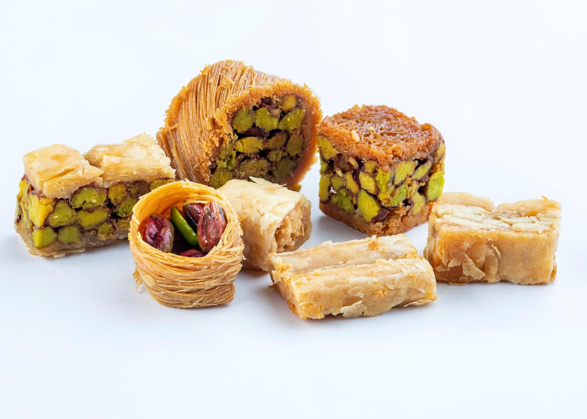 Yafa Baklava -Middle Eastern Sweets- Pistachio Baklava - Bakery Dessert - Turkish Delights Assorted - Eid Gift Basket -Turkish B