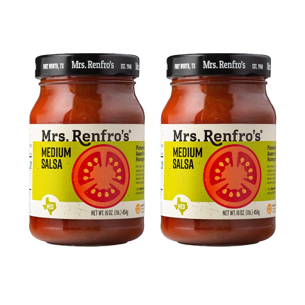 Mrs. Renfros Medium Salsa - Gluten Free (16-Oz. Jars, 2-Pack)