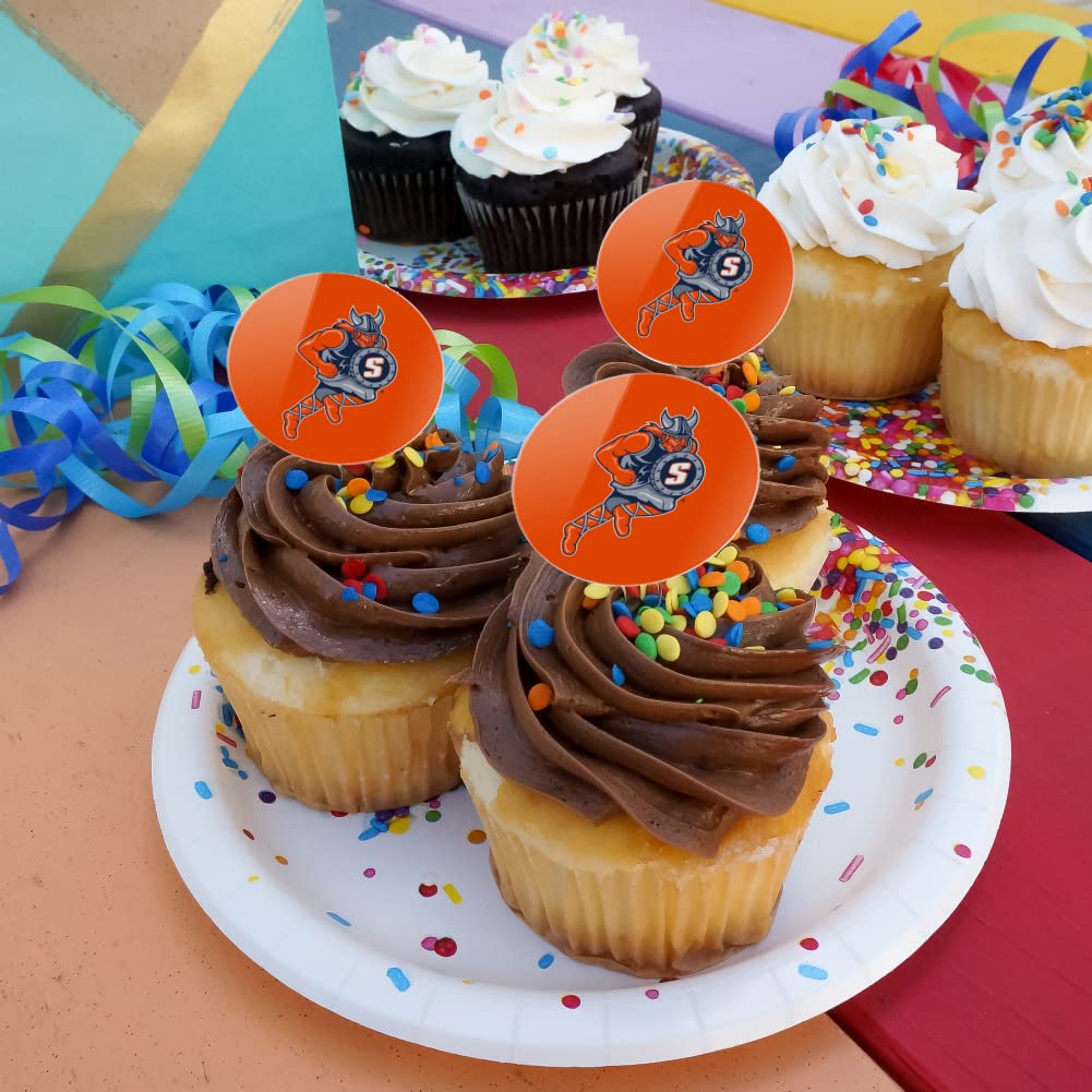 Salem State Secondary Logo Cupcake Picks Toppers Decoration Set Of 6