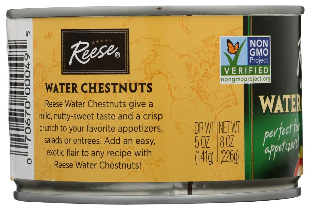 Reese Whole Water Chestnuts-8 Oz-2 Pack
