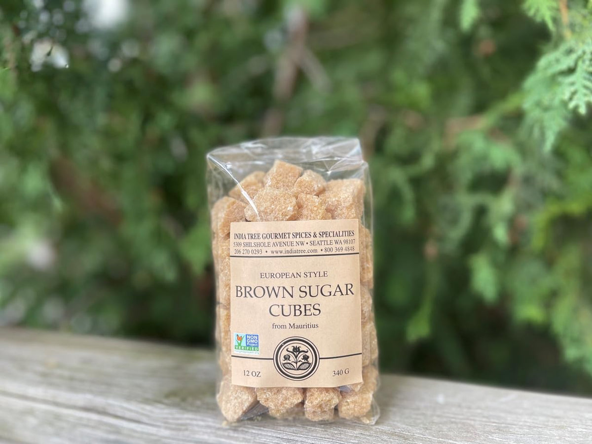 India Tree Demerara Brown Sugar Cubes from Mauritius| Fair Trade Vegan NonGMO Gluten Free All-Natural Gourmet Sweetener for Coff