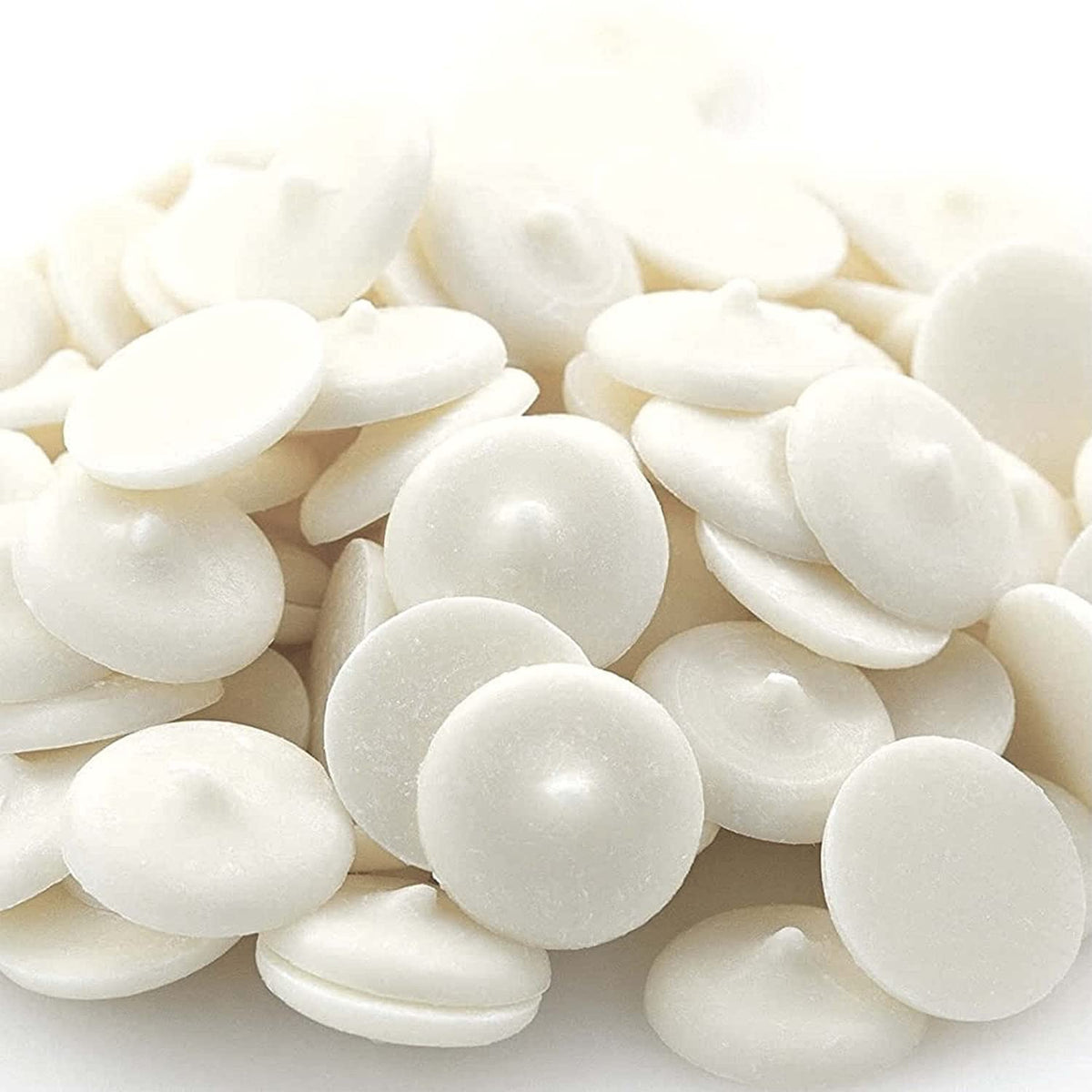 Merckens Chocolate Melting Wafers Bulk Bag Perfect For Dipping, Deserts, Baking And More (1 Pound, Super white)