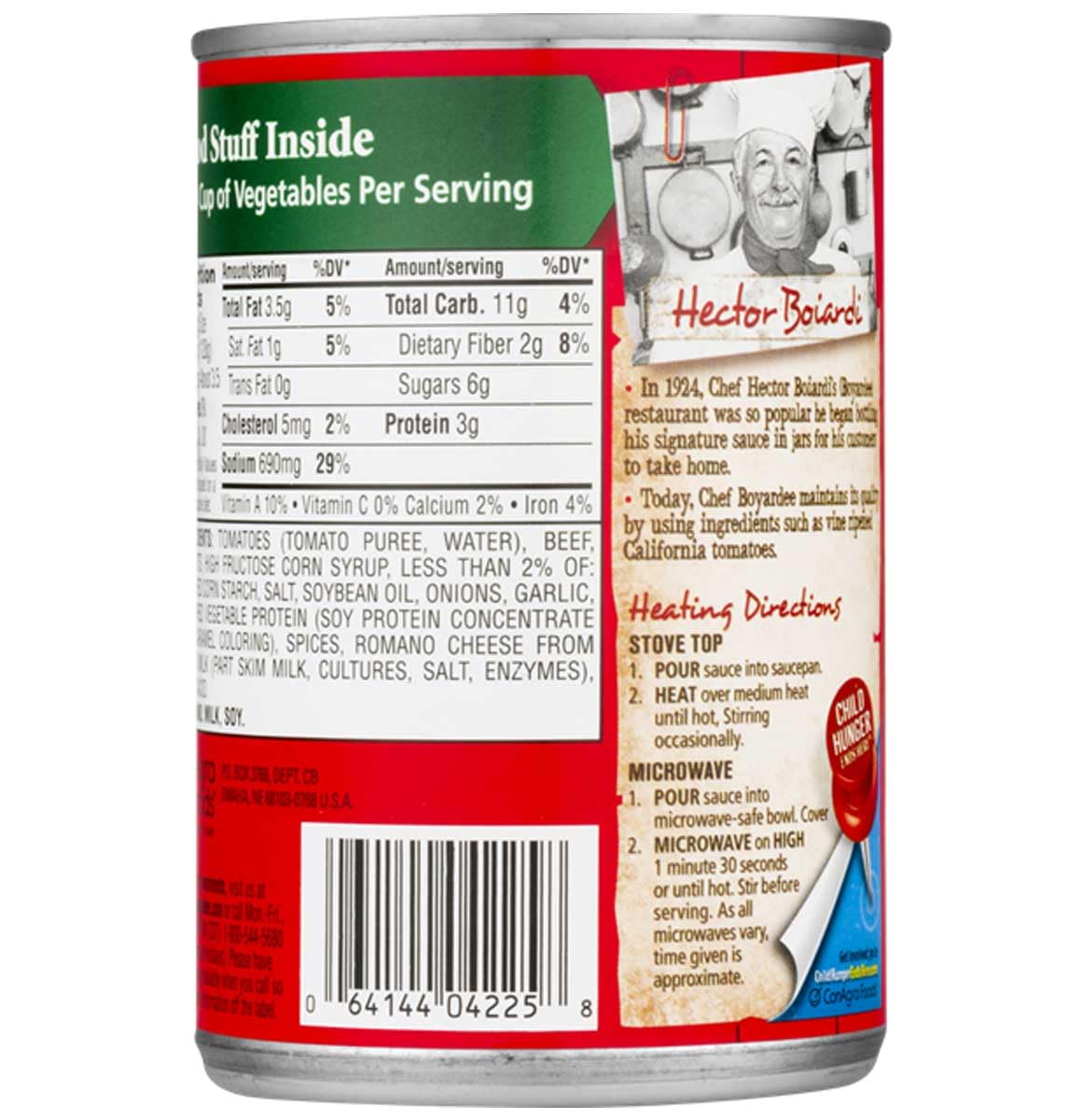 Chef Boyardee Spaghetti Sauce with Meat, 15 Oz Cans, Pack of 24 - Classic Italian Flavor, Ready to Use