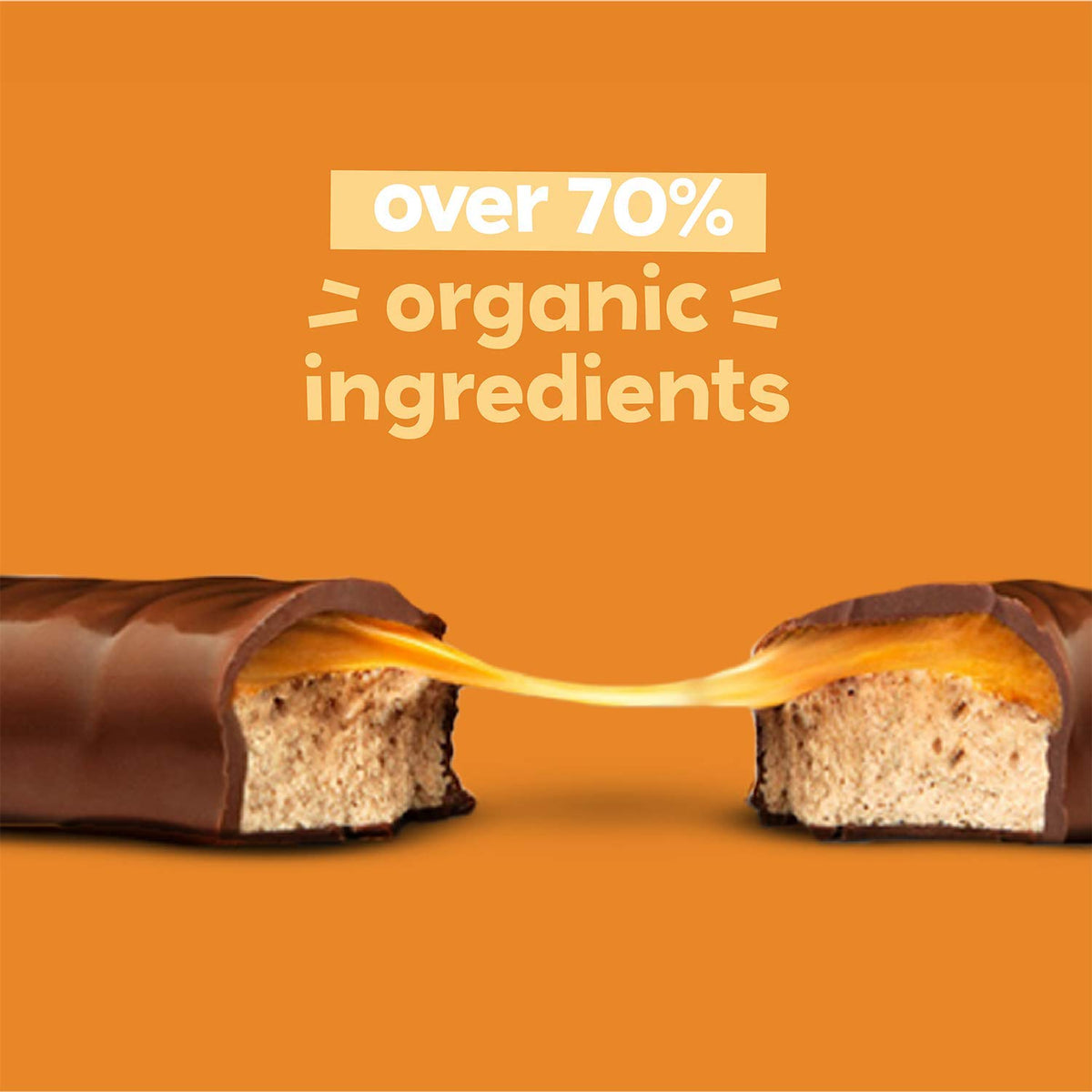 UNREAL Dark Chocolate Caramel Peanut Nougat Bars (1 Bag), 70% Organic Ingredients, Fair Trade, Non-GMO, No Corn Syrup, Sugar Alc