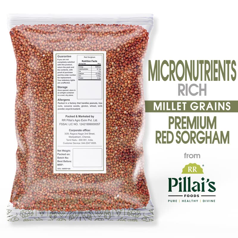 Rr Pillai'S Red Sorghum (Whole Grain) - 500G