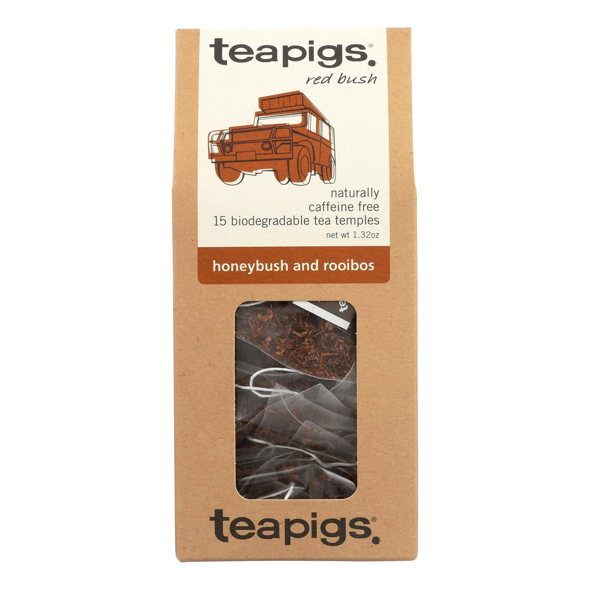 teapigs Rooibos Tea, 15 Count, 1.3 oz (Pack of 6)