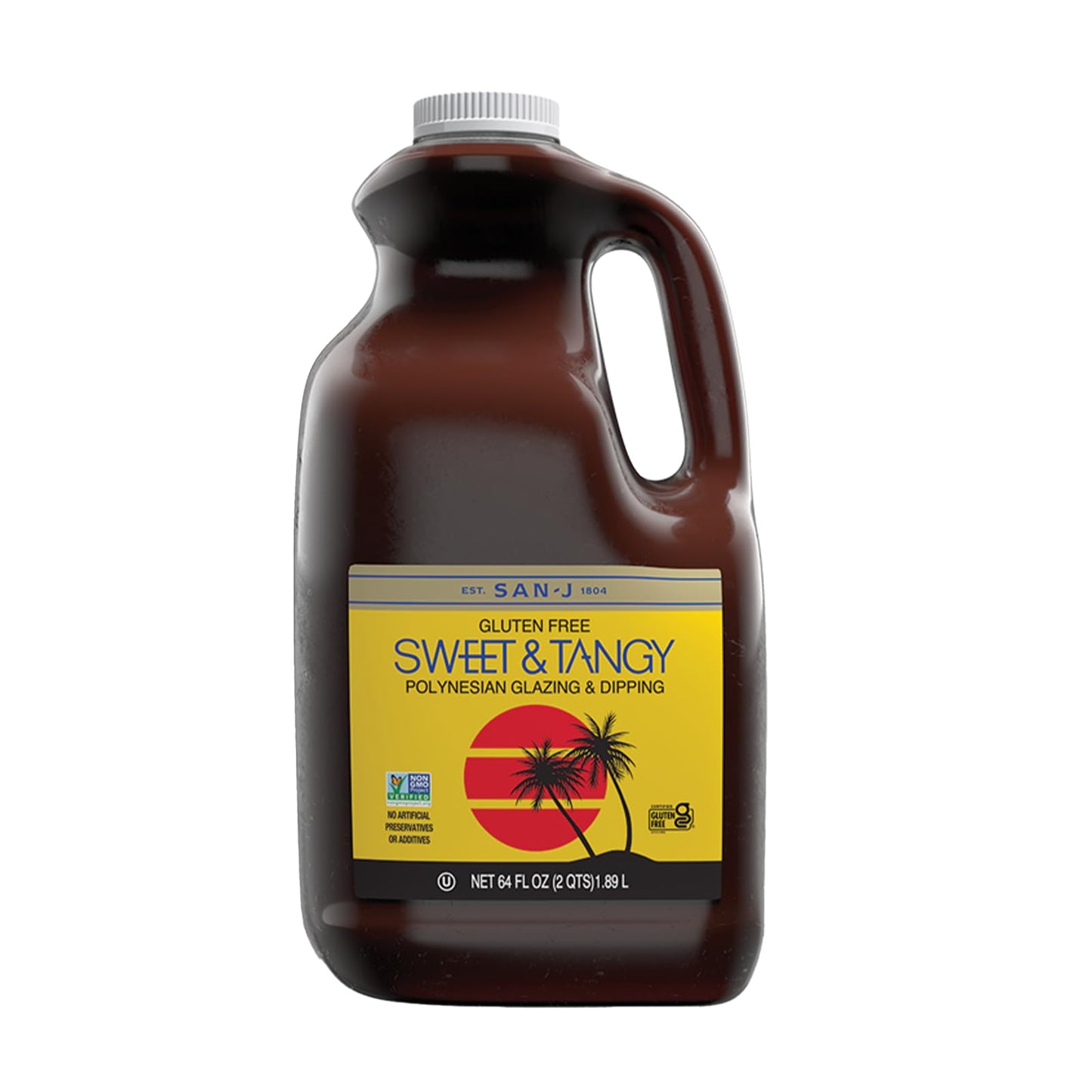 San-J Gluten Free Sweet & Tangy Sauce - Non-GMO - 64 Fl Oz Container