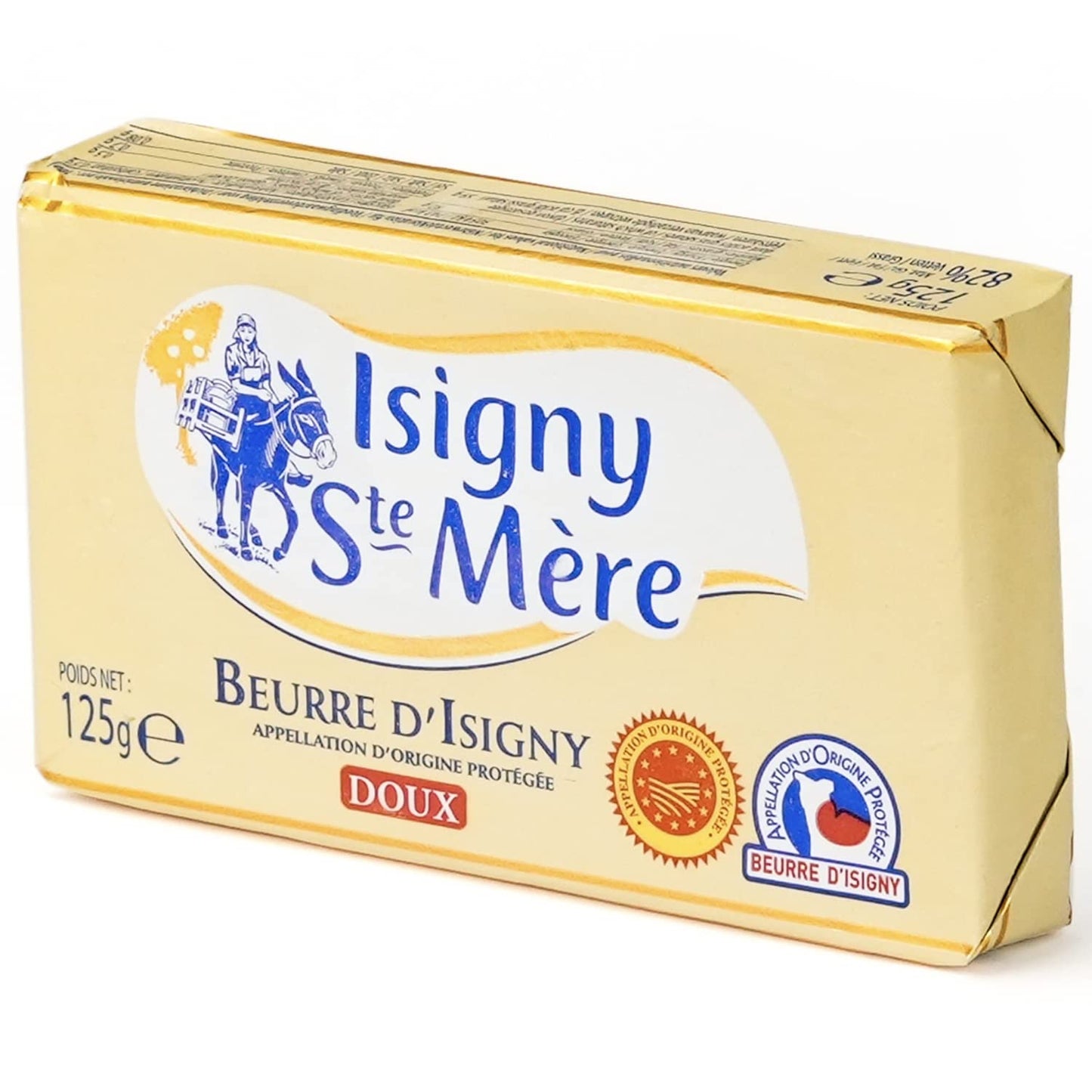 French Normandy Beurre Butter Unsalted - 4.4 oz / 125 g (Pack of 2) - OVERNIGHT GUARANTEED