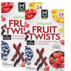 M-Organic Fruit Twist Variety Pack, 0.63 oz, 24 Count (2 Pack)