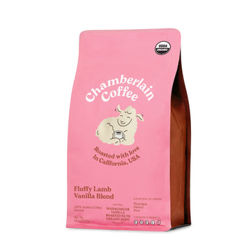 Chamberlain Coffee Fluffy Lamb Vanilla Blend - Medium Roast Ground Coffee Beans With Notes Of Madagascar Vanilla - Specialty Ground Coffee From Nicaragua, Freshly Roasted In California - 10 Oz