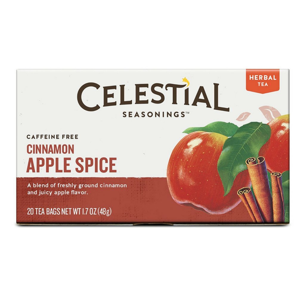 Celestial Seasonings Cinnamon Apple Spice Tea Bags - 20 Ct - 6 Pk