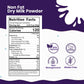 Pride Of India Nonfat Dry Milk Powder, Protein & Calcium Rich, 20 Ounce Jar