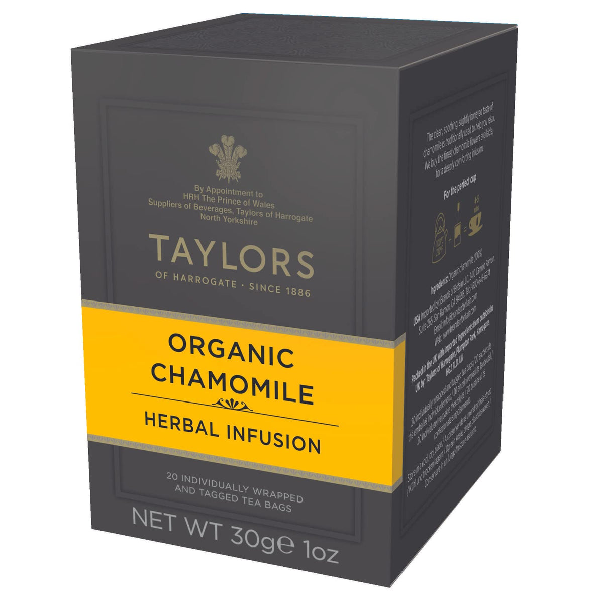 Taylors Of Harrogate Organic Chamomile Herbal Tea, 20 Teabags