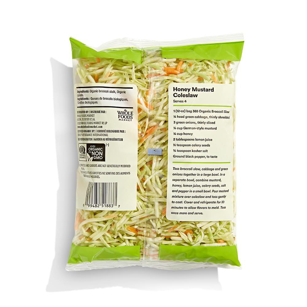 365 by Whole Foods Market, Organic Broccoli Slaw, 12 oz