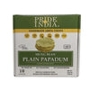 Pride Of India - Mung Bean Plain Papadum Lentil Crisp, 10 count (3.53oz - 100gm) - Plant Based Protein Snack, Gluten-Free Vegan 