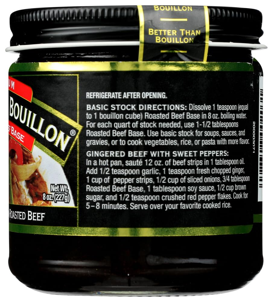 Better Than Bouillon Roasted Beef Base, Blendable Flavor, 8 OZ (Pack of 4)