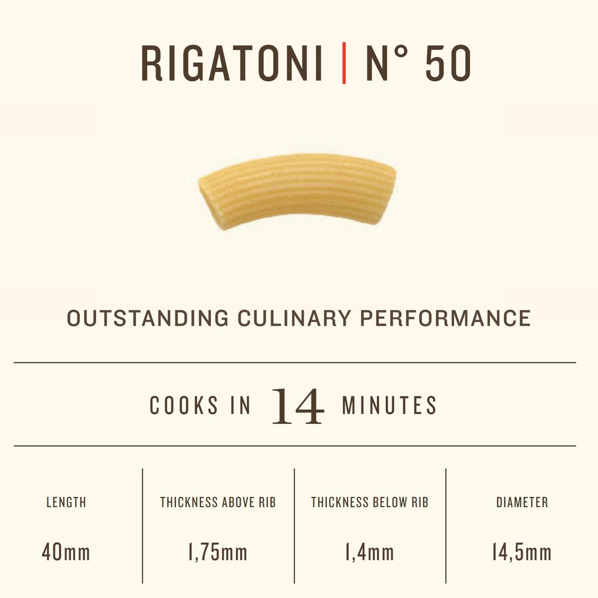 Rummo Italian Pasta Rigatoni No.50, Always Al Dente (16 ounces)