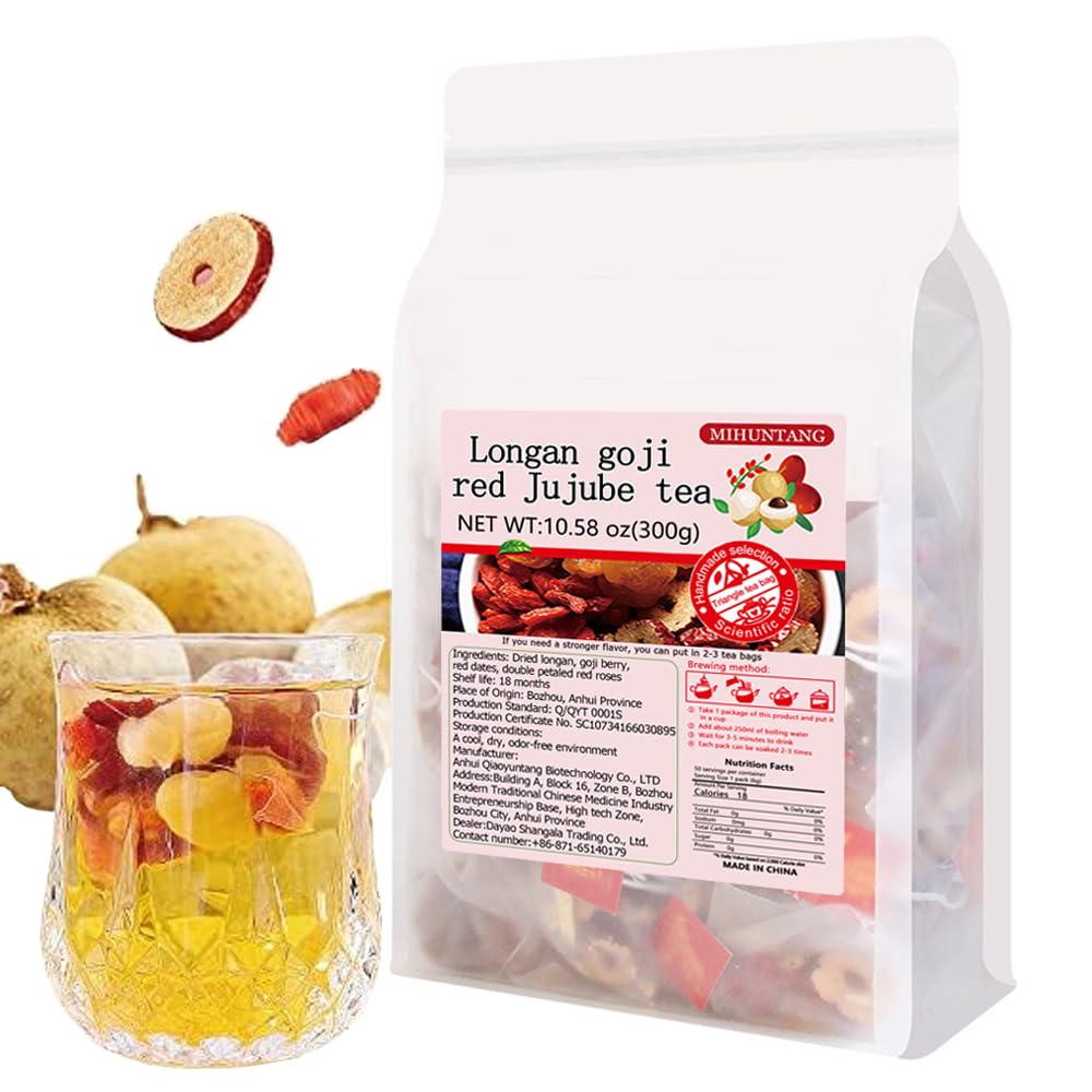 Longan goji red Jujube tea 10.58 oz combination of flower and tea fruit tea in bags Womens five treasures tea drink???????300g